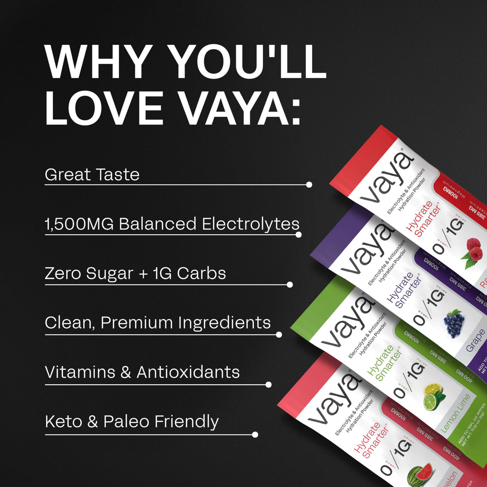 Vaya Grape packet zero sugar hydration for keto lifestyles