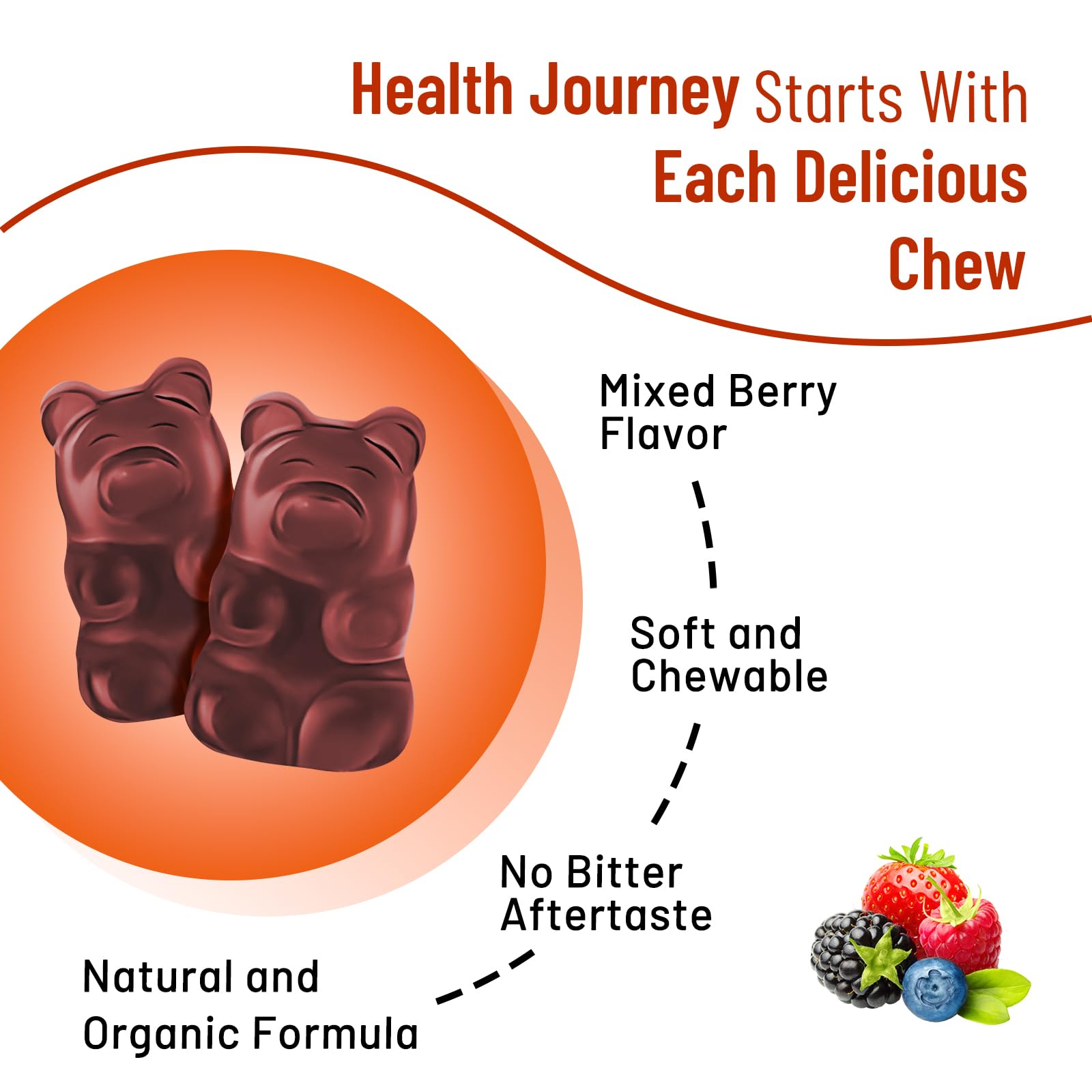 Vazatisi Berberine Gummies non-GMO and gluten-free badge on bottle.