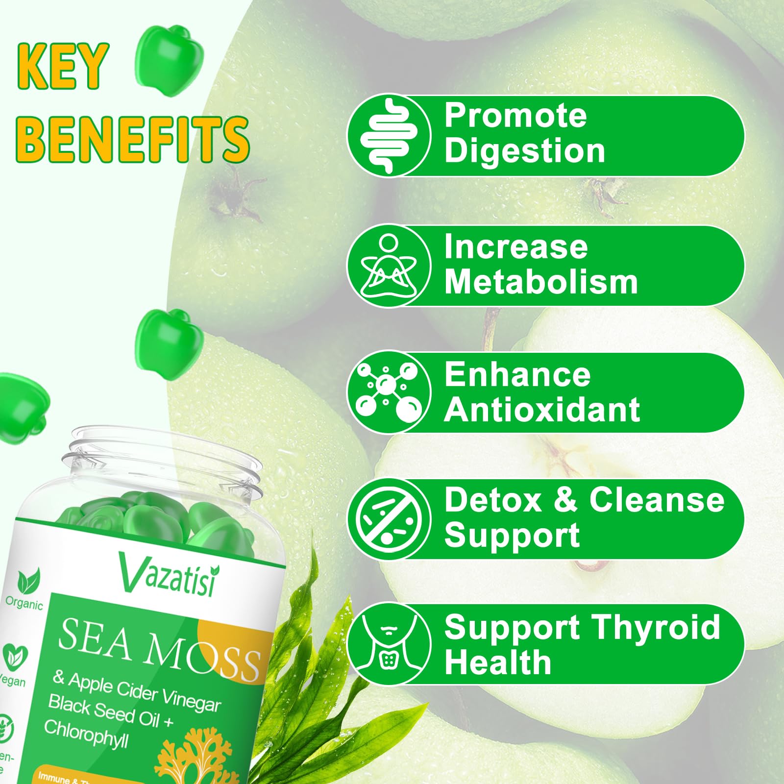 Vazatisi black seed oil ingredient visual emphasizes added wellness support.