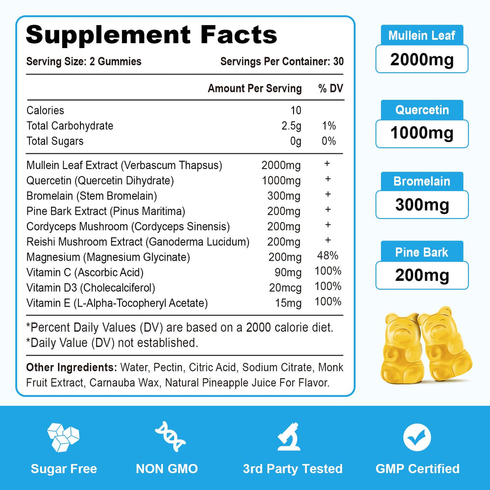 Vazatisi Mullein Gummies ready for daily routine.