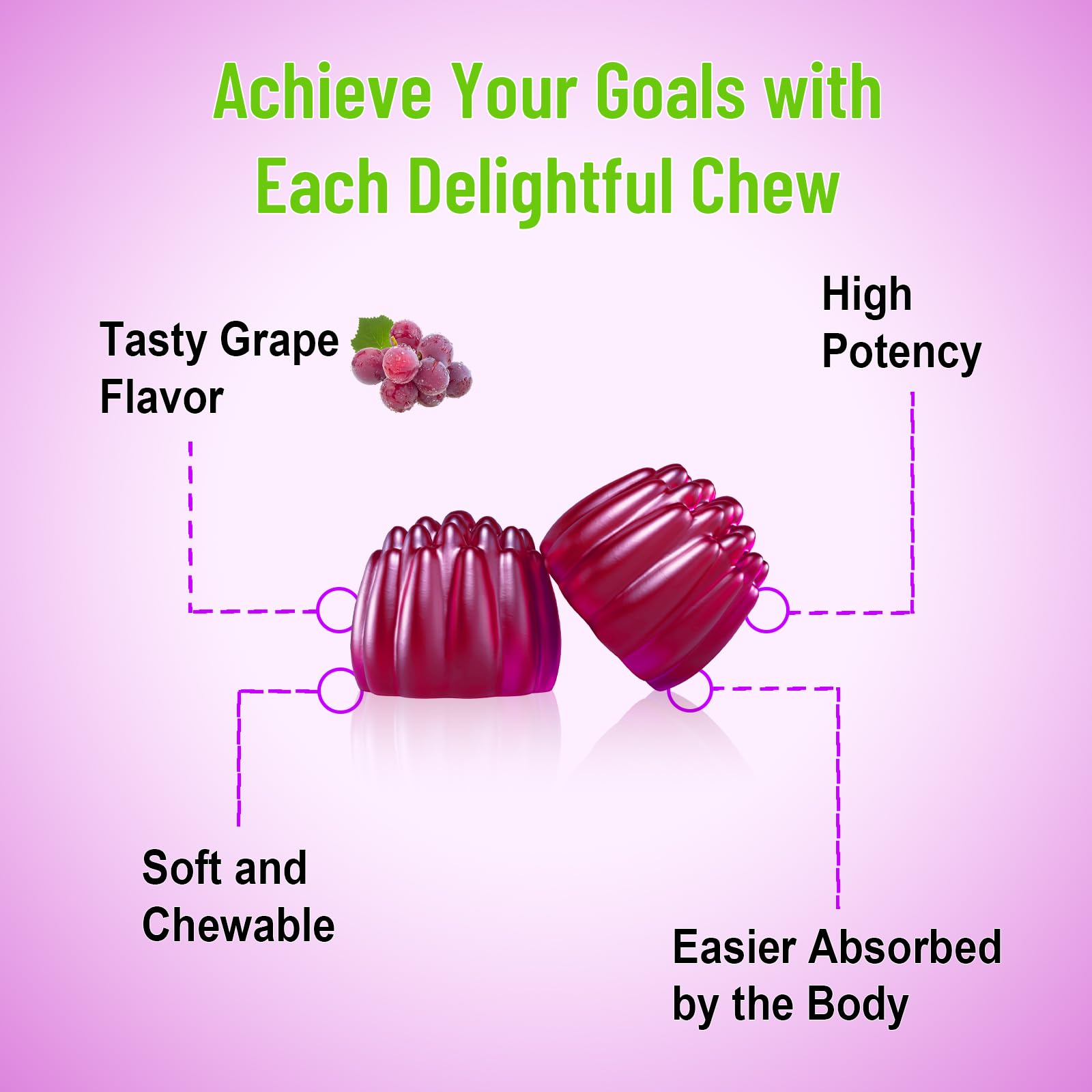Vazatisi Resveratrol Gummies two gummies per serving usage idea