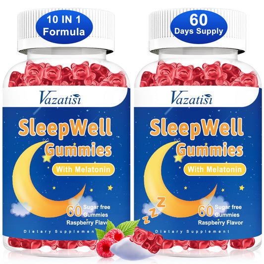 Vazatisi Sleep Gummies bottle ready for a calming nightly routine