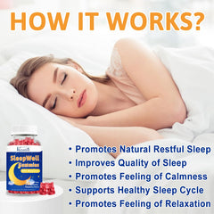 Vazatisi Sleep Gummies with melatonin 7.5 mg for easier sleep onset