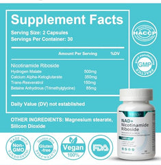 VBTOP NAD+ bottle front view for easy daily supplementation.