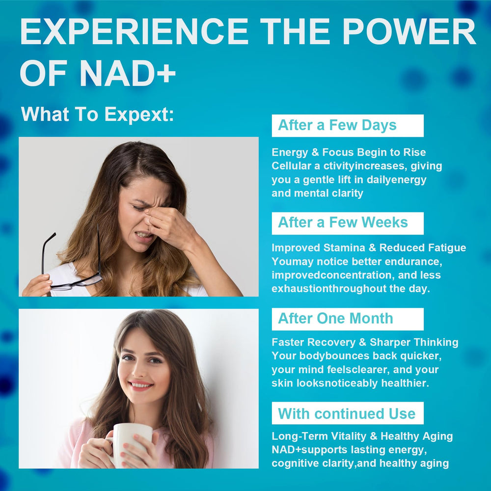 VBTOP NAD+ packaging showing GMP-certified quality and safety.