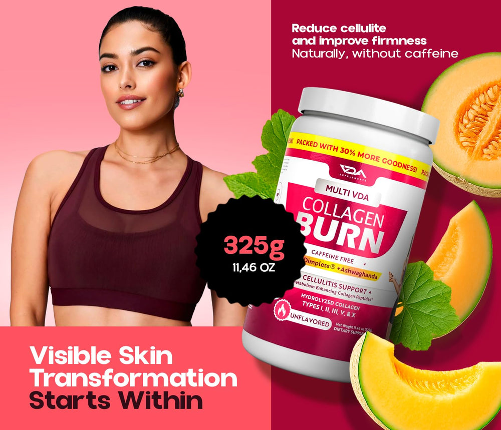 VDA Supplements complete multi-type collagen label shows types I–X for broad care.