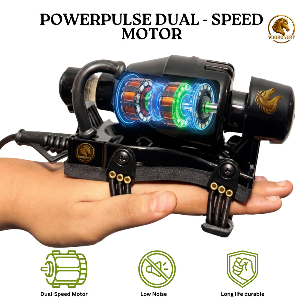 VDOHONEST massager on arm and leg for muscle relief and recovery