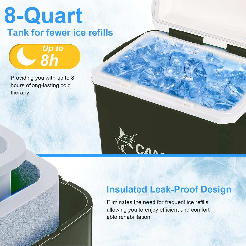 Veanvoky 8-quart cooling tank enabling longer cooling sessions.