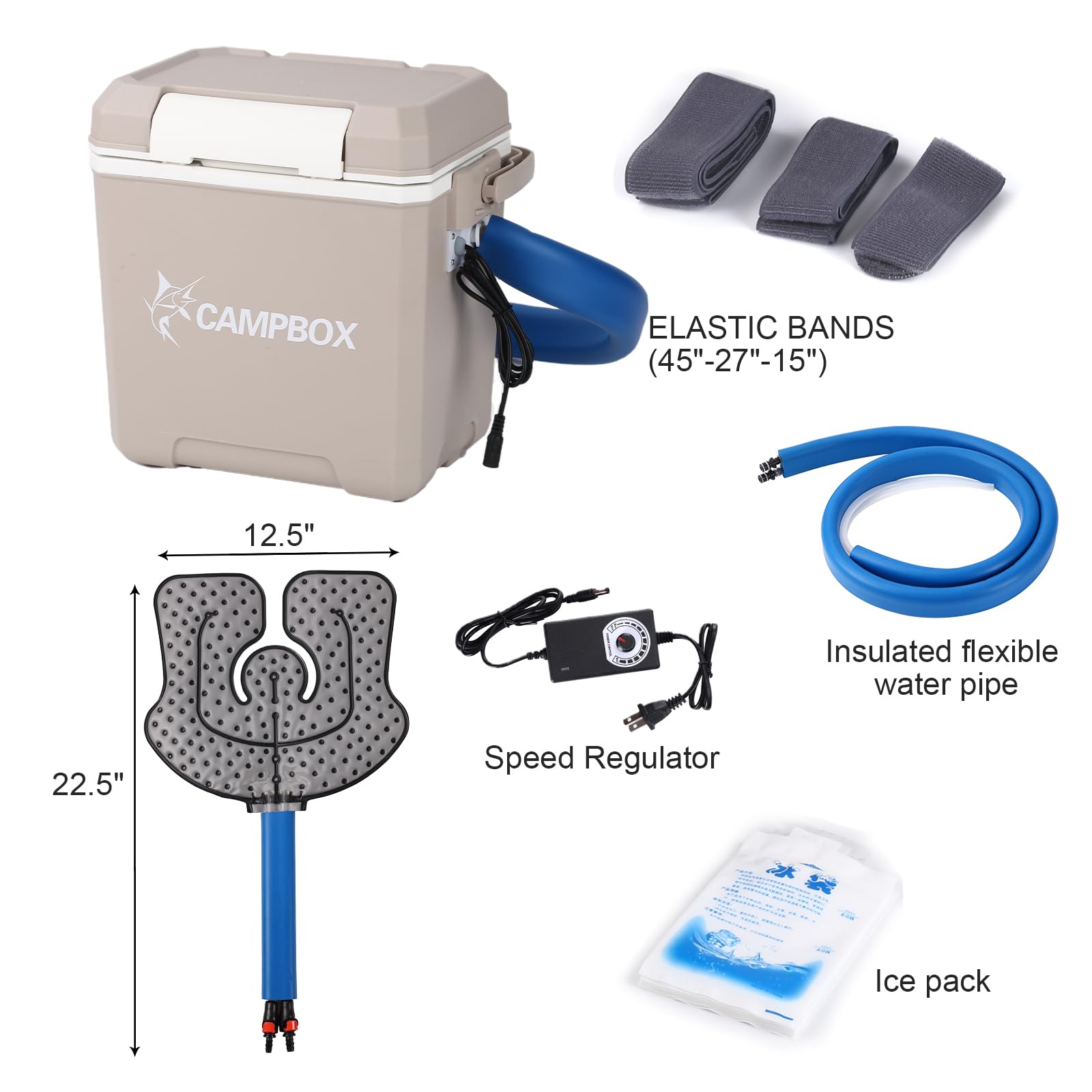 Veanvoky beige cold therapy system in a home setting