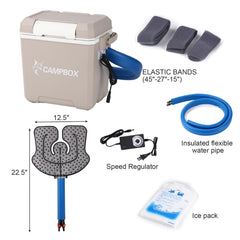 Veanvoky beige cold therapy system in a home setting