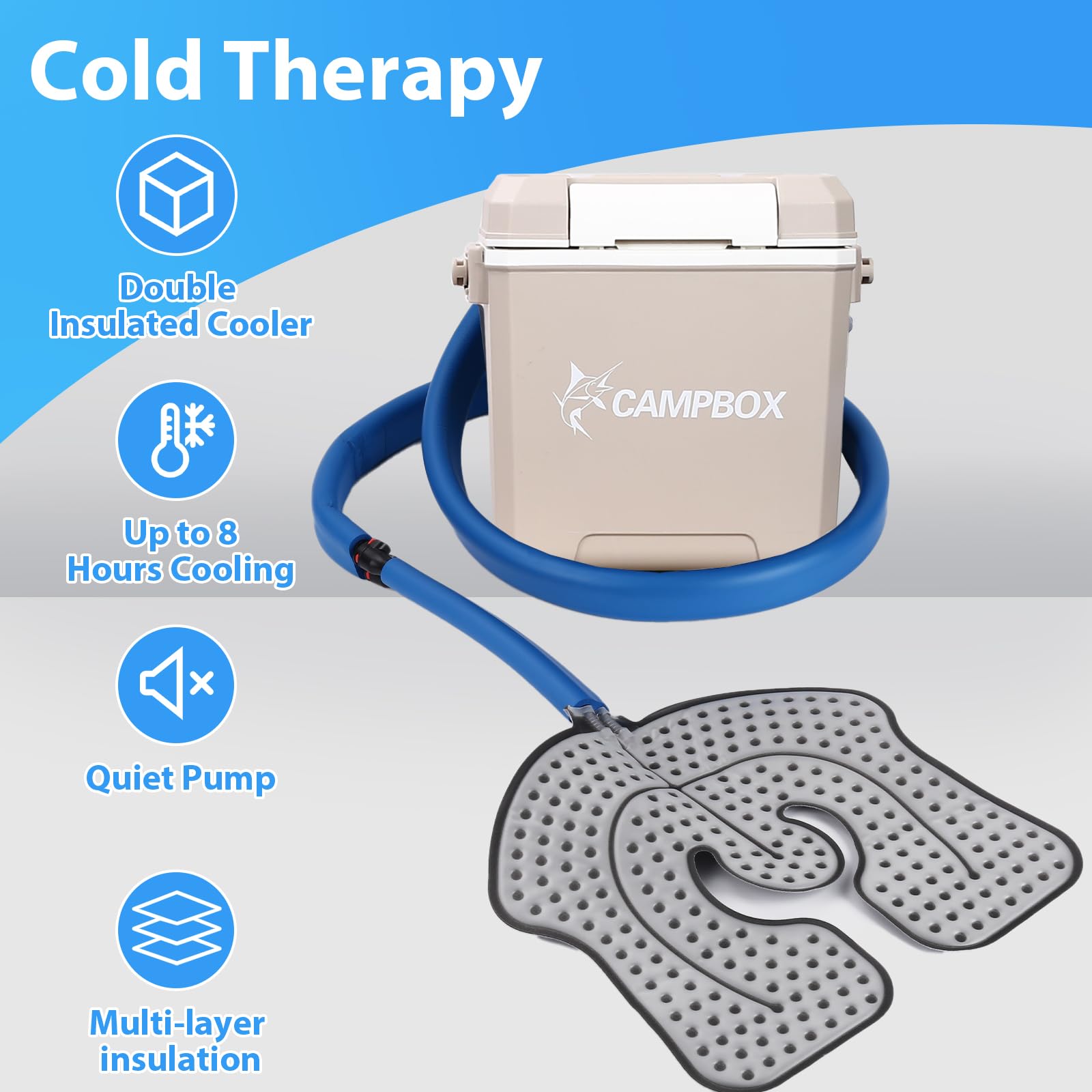 Veanvoky cold therapy machine tank shown for extended cooling