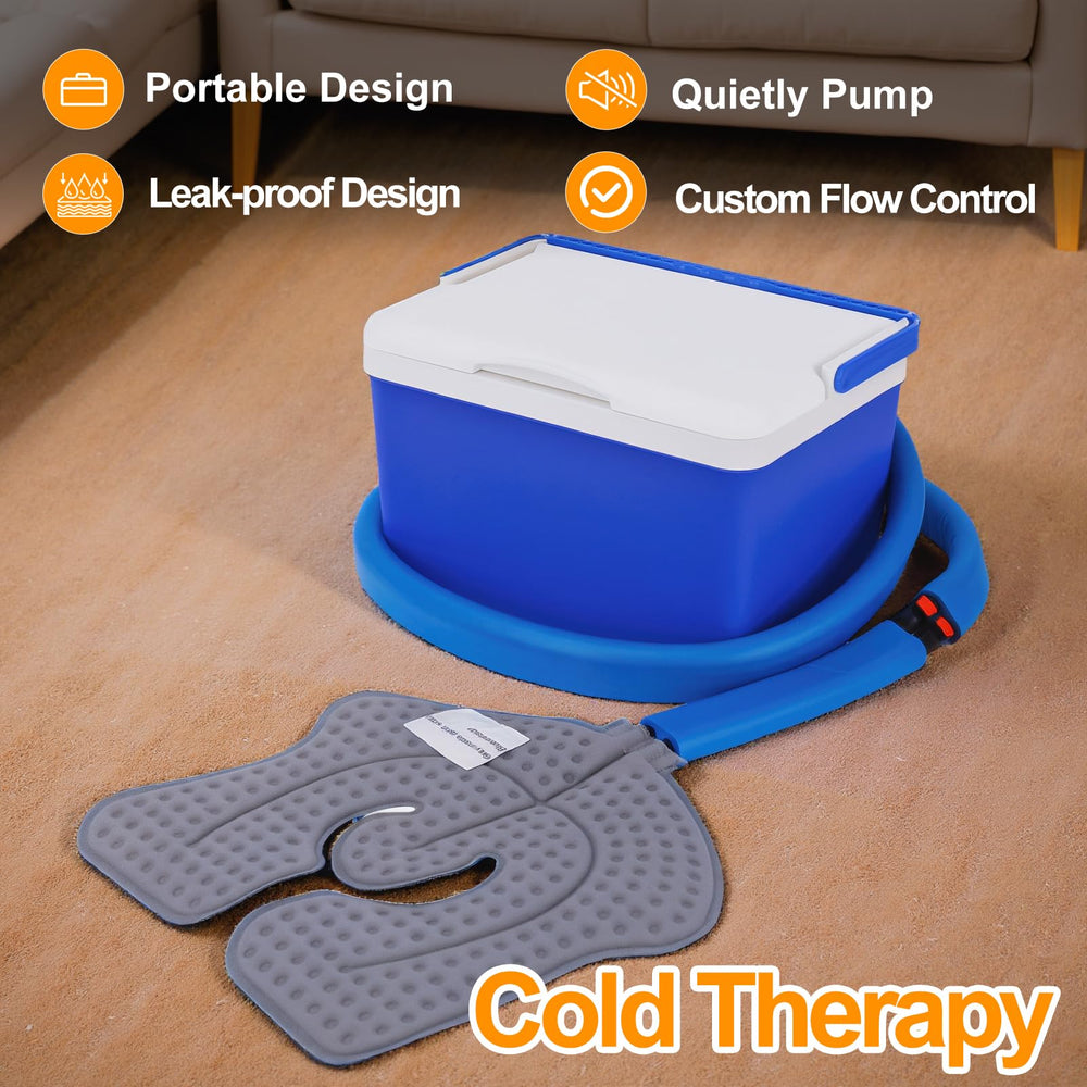 Veanvoky insulated cold therapy tank maintains cold temperatures for extended therapy