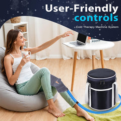Veanvoky portable ice machine with quiet pump for on-the-go cold therapy.