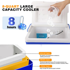 Veanvoky quiet pump cold therapy system for undisturbed nighttime use