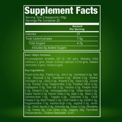 VEDA Chyawanprash label shows US FDA GMP certification and small-batch quality.