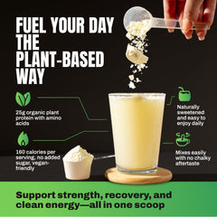 VEDGE organic plant protein with essential amino acids.
