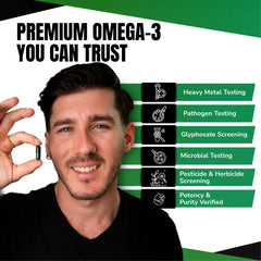 VEDGE Omega-3 pantry setup hints at organized supplement routine.