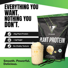 VEDGE Vanilla protein shake: smooth texture supports quick recovery after workouts.