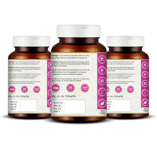 Close-up of Kanchnar Guggulu tablets emphasizes natural, additive-free formulation