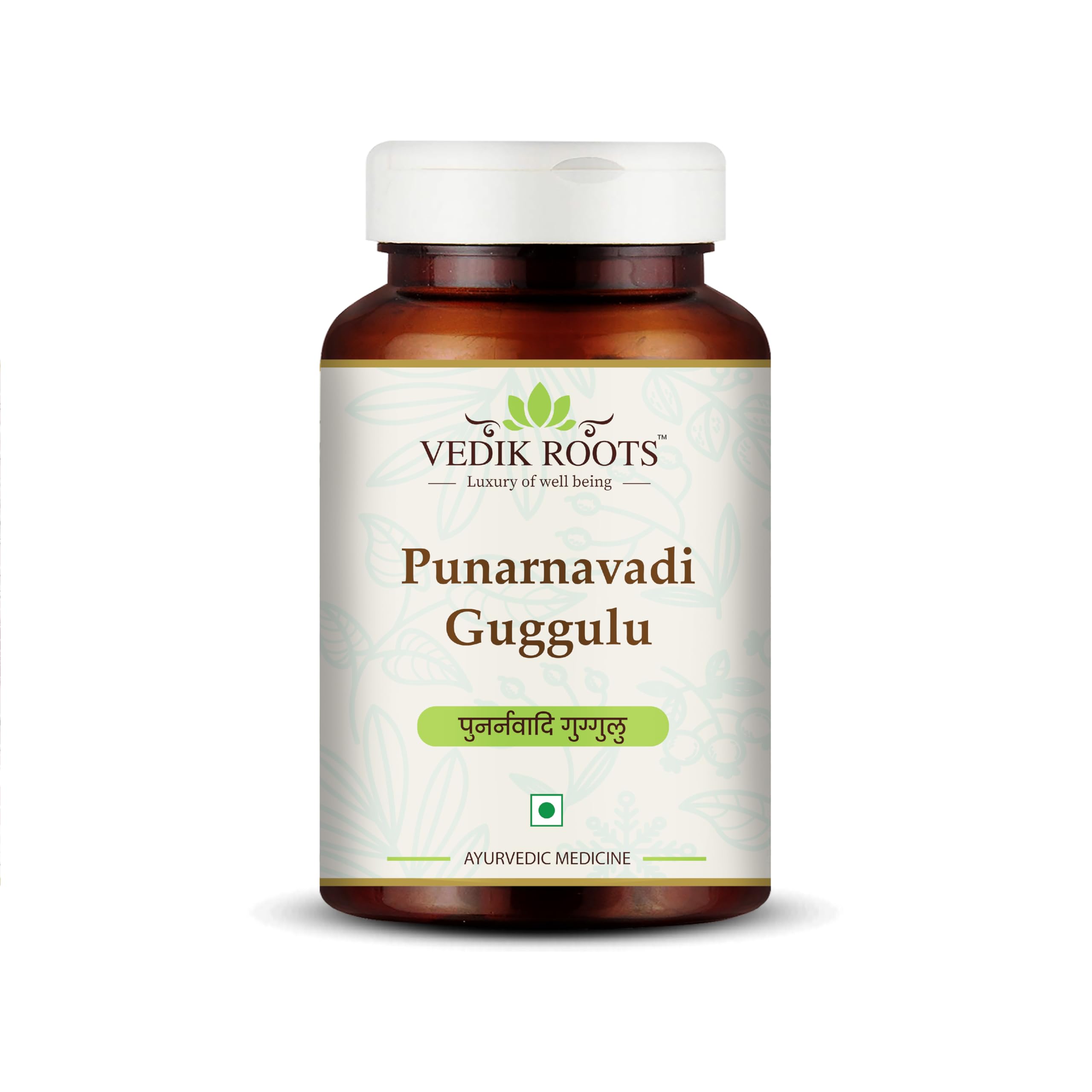 Vedikroots Punarnavadi Guggulu bottle ready for daily wellness routine