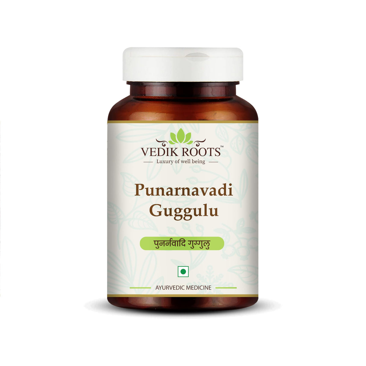Vedikroots Punarnavadi Guggulu bottle ready for daily wellness routine