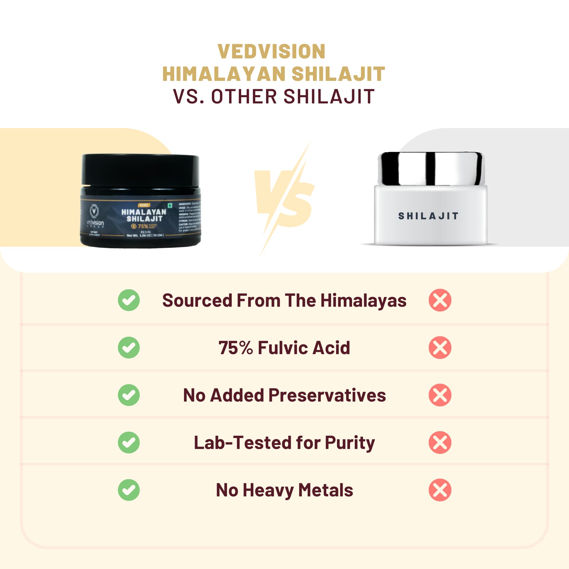 VedVision shilajit resin in tea for gentle energy support