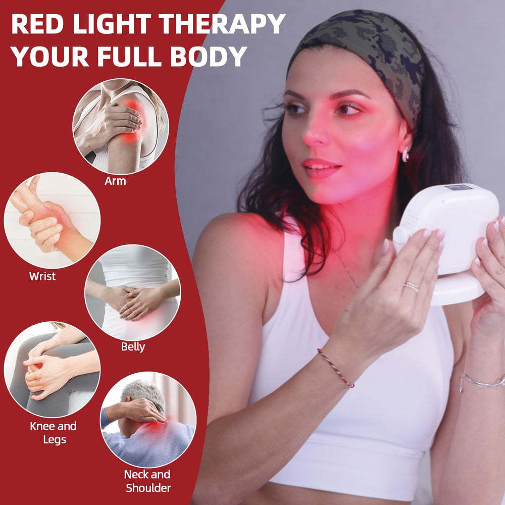 Veefy 660nm/850nm wavelengths support potential deep tissue comfort and skin benefits.