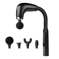 veefy deep tissue massage gun with long handle for easy back reach and tension relief
