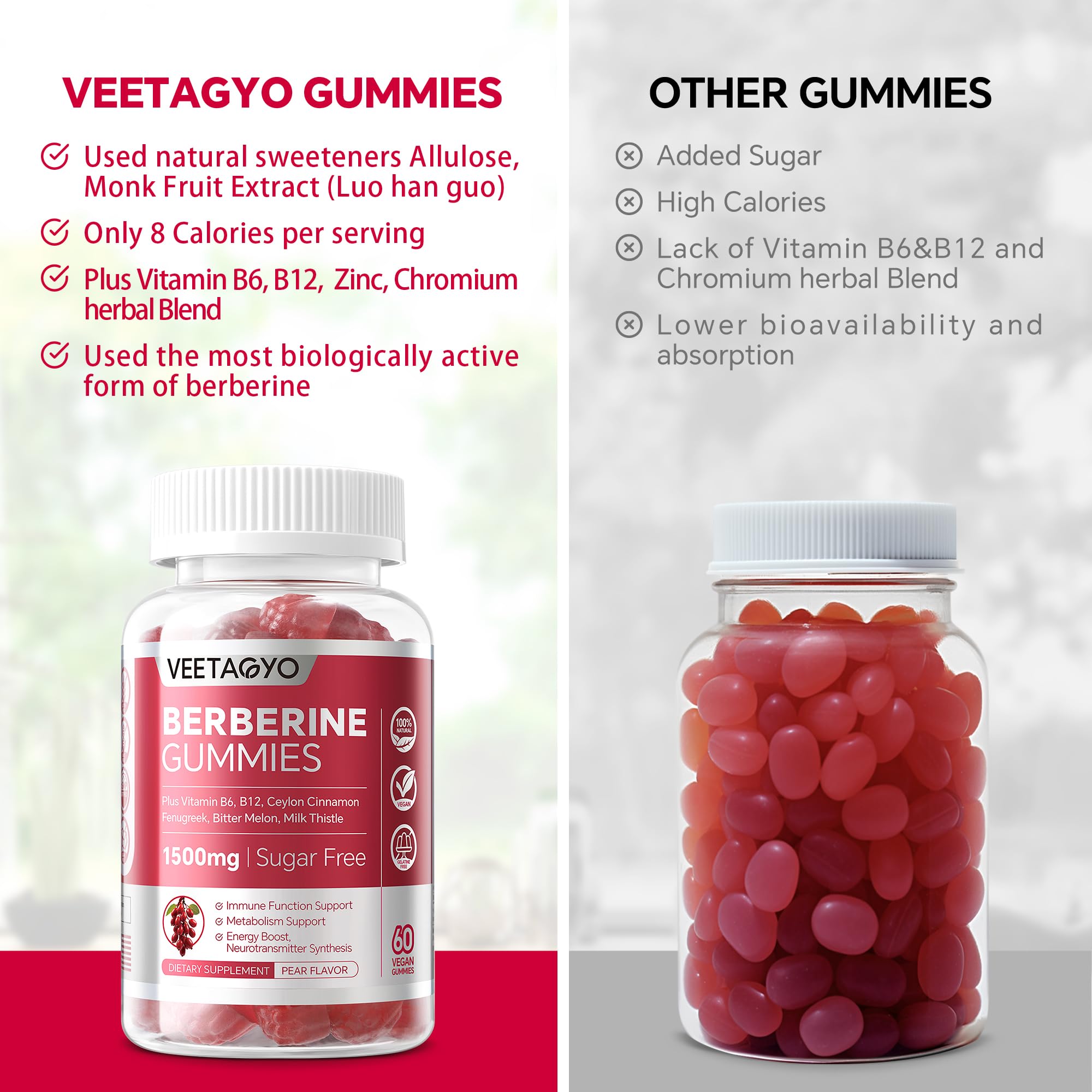 VEETAGYO berberine gummies in hand signaling accessible daily wellness