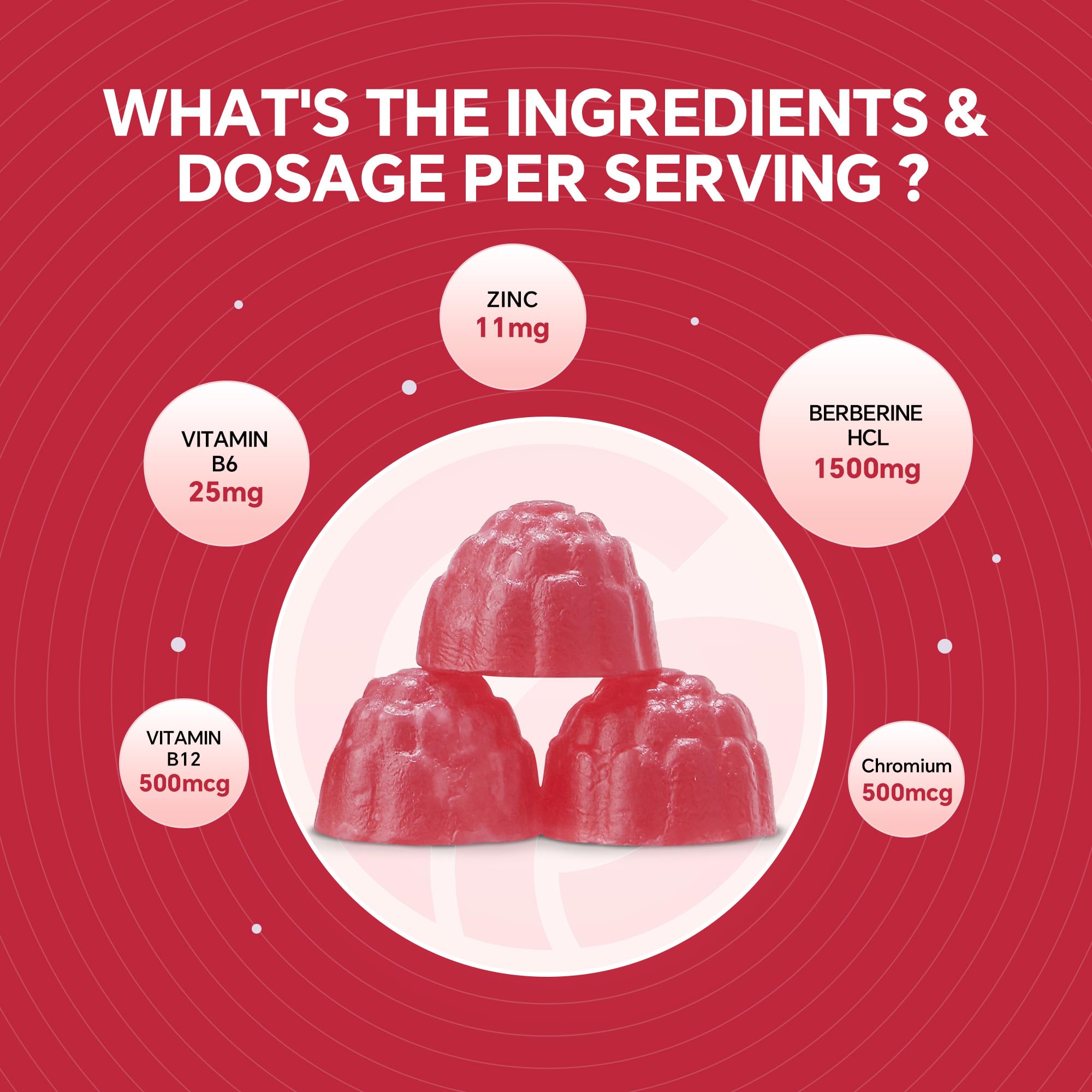 VEETAGYO gummies label close-up highlights ingredients and benefits