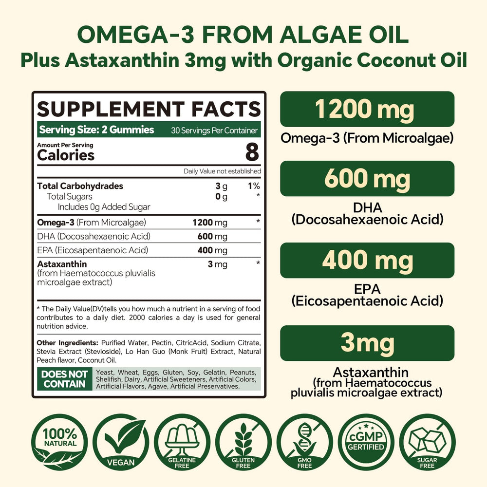 VEETAGYO inner jelly layer visible in omega-3 gummies with microalgae DHA and EPA