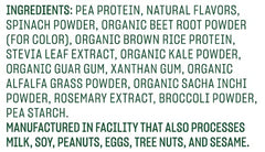 Vega Protein and Greens Chocolate tub perfect for a rich, indulgent vegan shake.