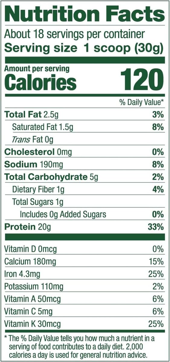 Vega Protein and Greens Vanilla shake in a glass, ideal for on-the-go nutrition.
