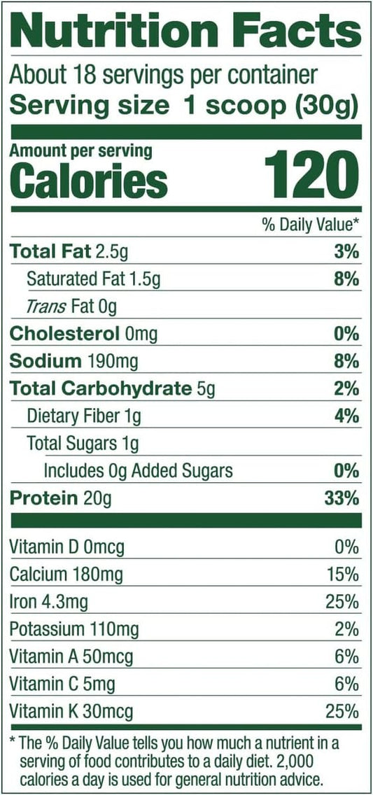Vega Protein and Greens Vanilla shake in a glass, ideal for on-the-go nutrition.
