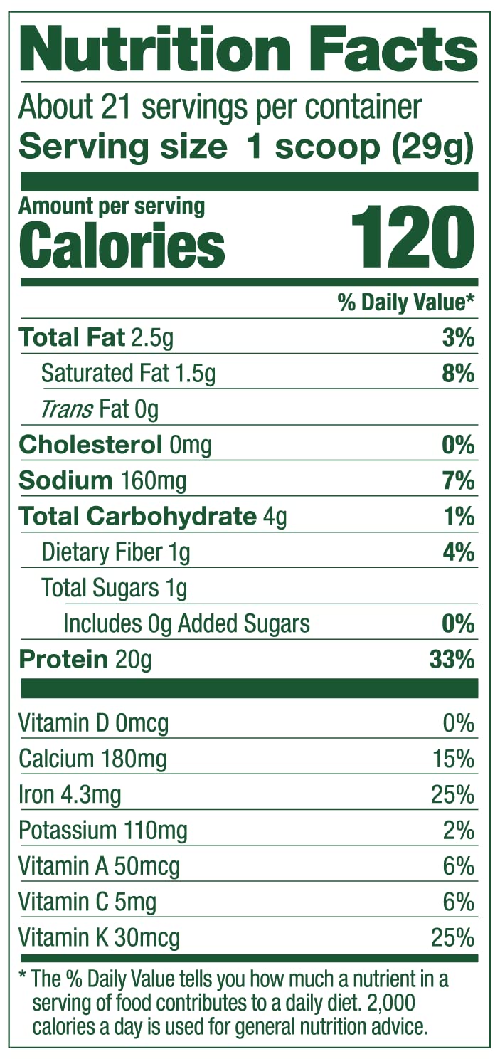 Vega Protein and Greens Vanilla tub ideal for smooth, creamy shakes and everyday nutrition.