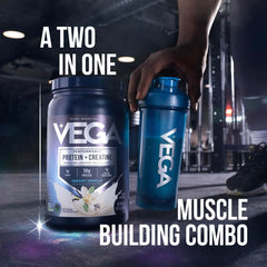 Glass with mixed chocolate shake, plant-based protein for recovery