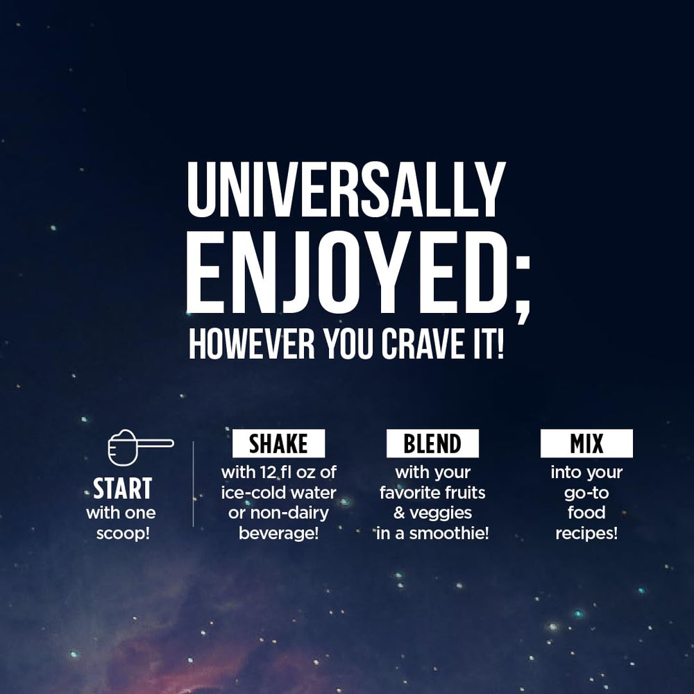 Badges indicating vegan non GMO gluten free and dairy free status for Vega Protein Made Simple