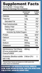 Close-up of Vega Sport Peanut Butter smoothie for rich texture.