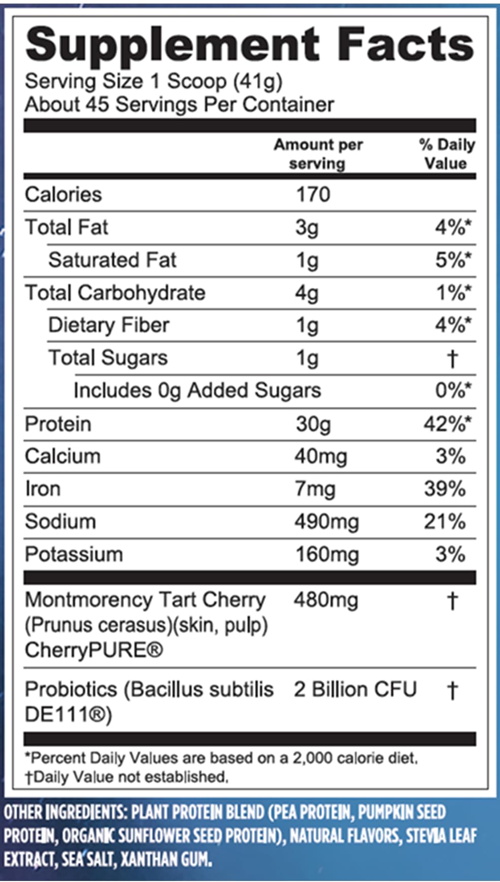 Vega Sport Vanilla powder dispersion illustrating easy mixing into beverages.