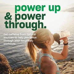 Vega powder dissolves in water for refreshing strawberry lemonade pre-workout