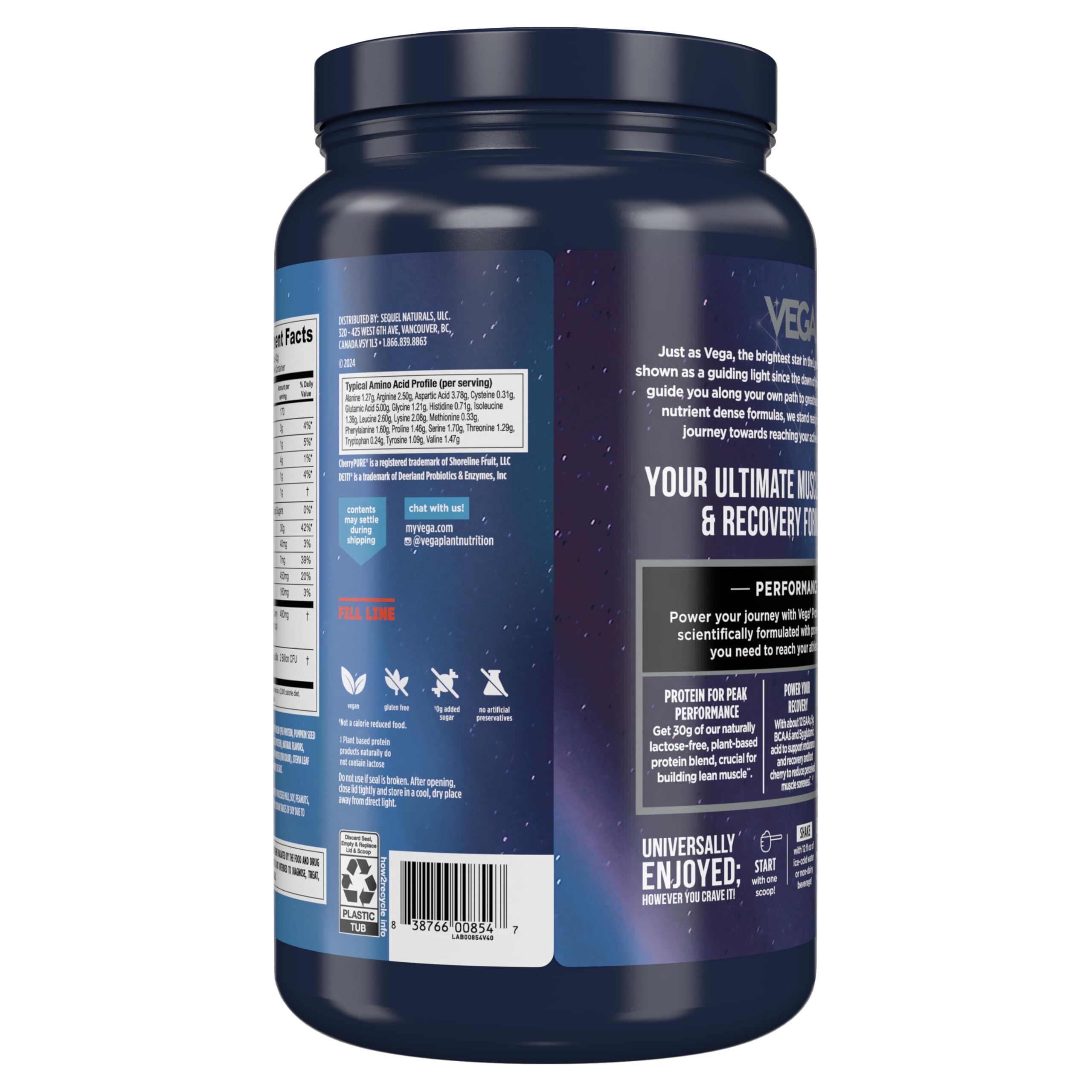Vega Sport Berry flavor close-up with creamy texture