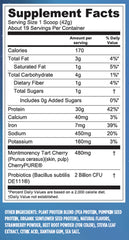 Vega Sport Berry shake in glass highlights a creamy recovery drink