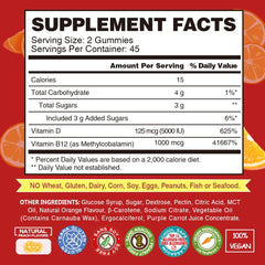 Orange-flavored VEGEPOWER gummies for a tasty daily wellness routine.