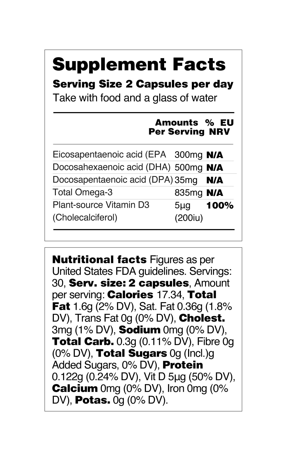 VEGETOLOGY packaging is biodegradable, supporting eco-friendly omega-3 use.