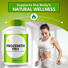 Ingredients panel of VegHerbs Original Prozenith Pro capsules natural formula
