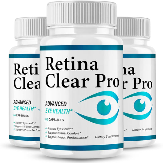 VegHerbs Retina Clear Pro bottle pack for premium eye health support.