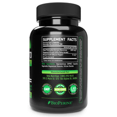 Véla Saw Palmetto capsules in a bottle for daily use.