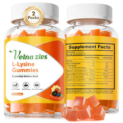 Velna zivs L-Lysine Gummies bottle front promoting daily immune support.