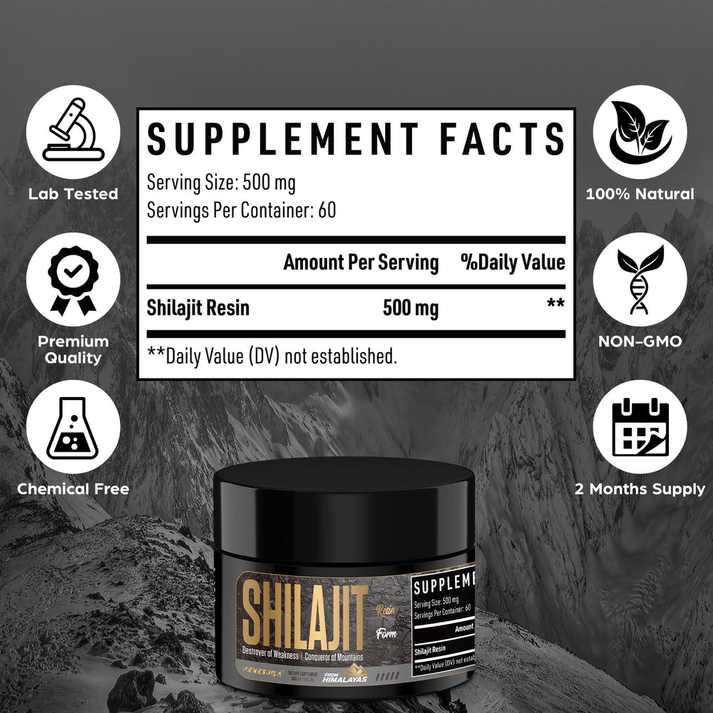 Pouring VENESUILA Shilajit Resin into a beverage for potential energy boost.