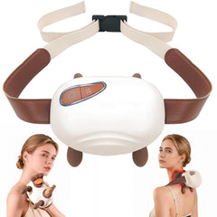 Veniveta neck and shoulder massager with hands in use for targeted relief